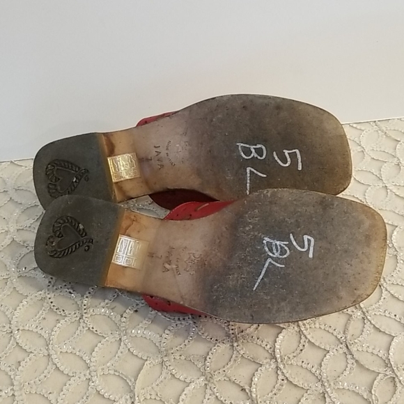 Brighton Java Leather Mules / Slides, Size 7 - Picture 9 of 11